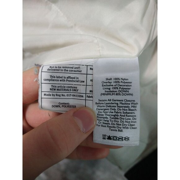 Eddie Bauer Puffer Jacket Womens Small Black Down Filled Sherpa Lined Full Zip - Picture 7 of 10